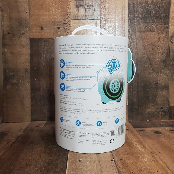 Miko 2 Robot Blue. Playful Learning STEM Robot - Picture 2 of 12